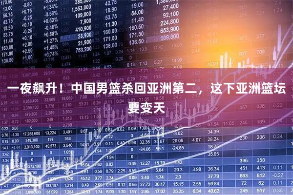 一夜飙升！中国男篮杀回亚洲第二，这下亚洲篮坛要变天